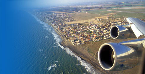 sletanje aerodrom rim